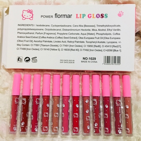 Hello Kitty Lip Gloss with 12 different colors - Picture 3 of 3